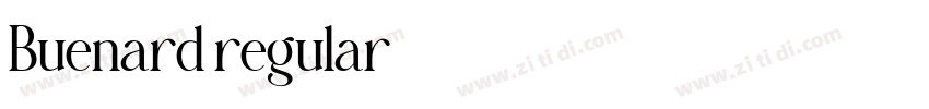 Buenard regular字体转换